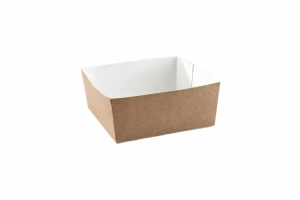 4" Kraft Burger <br>Tray - Image 2