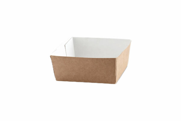4" Kraft Burger <br>Tray