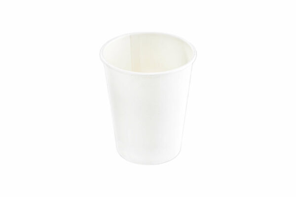6<small>oz</small> Plain White Single <br>Wall Paper Cup