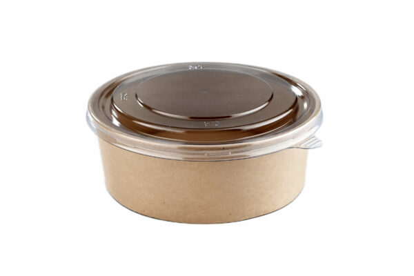 750ml Kraft Round <br>Salad Bowl - Image 2