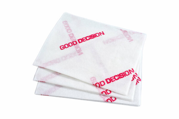 Red Good Decision®<br>Microfibre Cloth