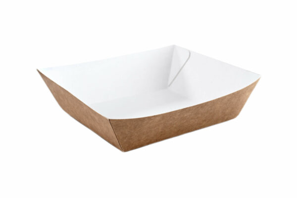 5" Kraft <br>Burger Tray