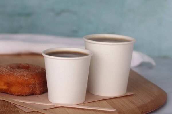 6<small>oz</small> Plain White Single <br>Wall Paper Cup - Image 2