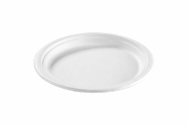 8.75" Round <br>Bagasse Plate