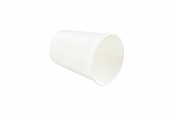 8<small>oz</small> Plain White Single <br>Wall Paper Cup - Image 2
