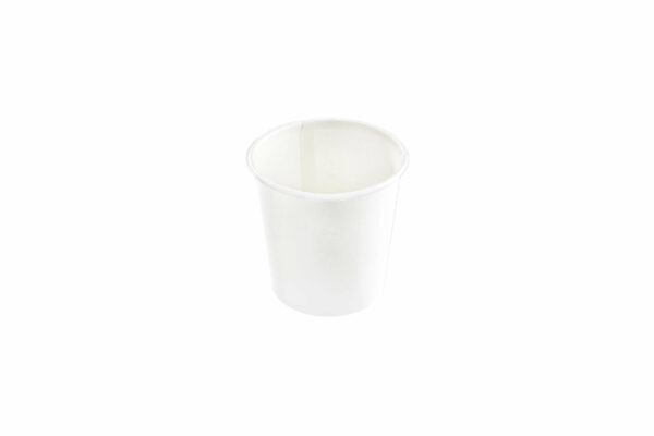 4<small>oz</small> Plain White Single <br>Wall Espresso Cup