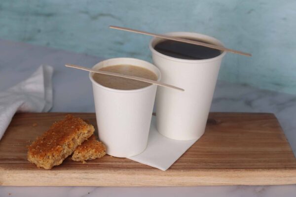 8<small>oz</small> Plain White Single <br>Wall Paper Cup - Image 3