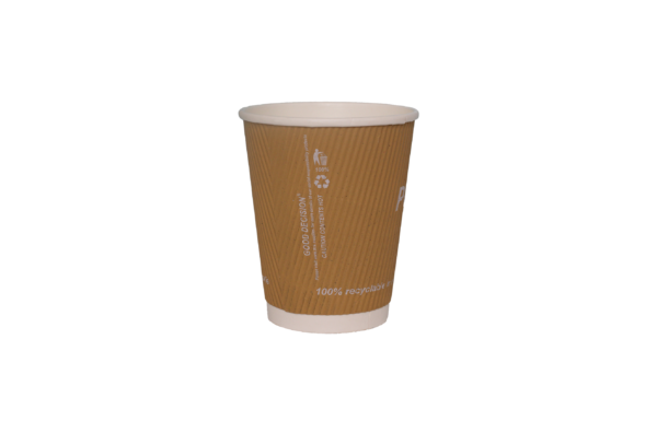 8<small>oz</small> "100% Plastic Free" <br>Kraft Double Wall Cup - Image 3