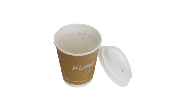 8<small>oz</small> "100% Plastic Free" <br>Kraft Double Wall Cup - Image 4
