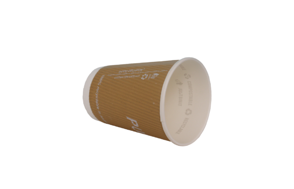8<small>oz</small> "100% Plastic Free" <br>Kraft Double Wall Cup - Image 2