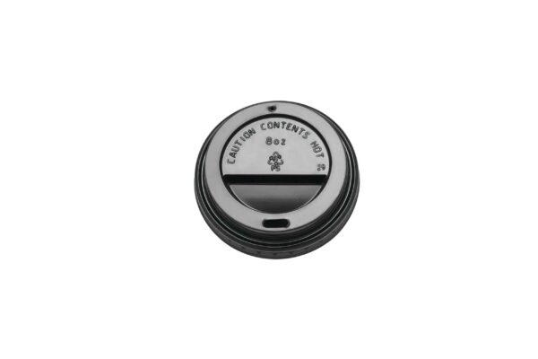 8<small>oz</small> Black<br>Sipthru Lid