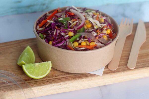 750ml Kraft Round <br>Salad Bowl - Image 4