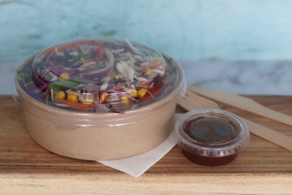 750ml Kraft Round <br>Salad Bowl - Image 5