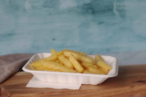 7x5" Medium Bagasse <br>Chip Tray - Image 4