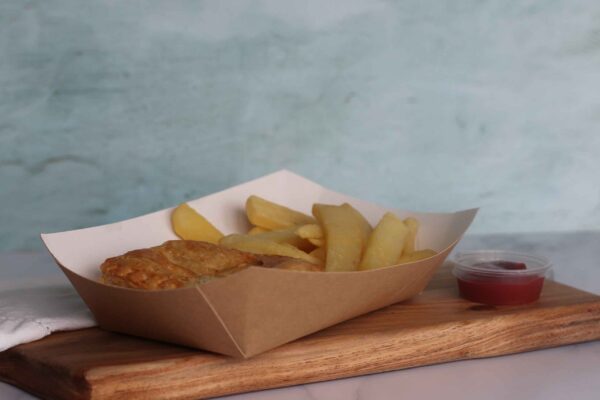 Large Kraft Meal <br>Tray Top - Image 4